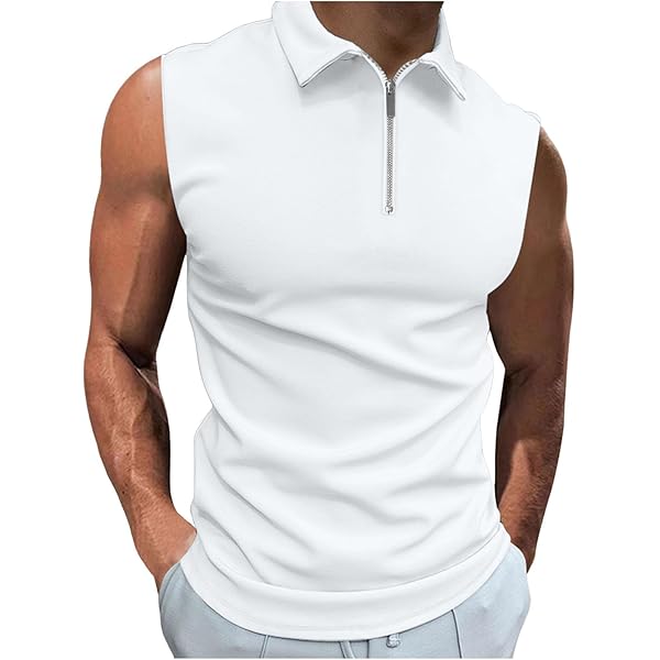 Amazon | [hvreiop] ポロシャツ メンズ ノースリーブ ゴルフウェア